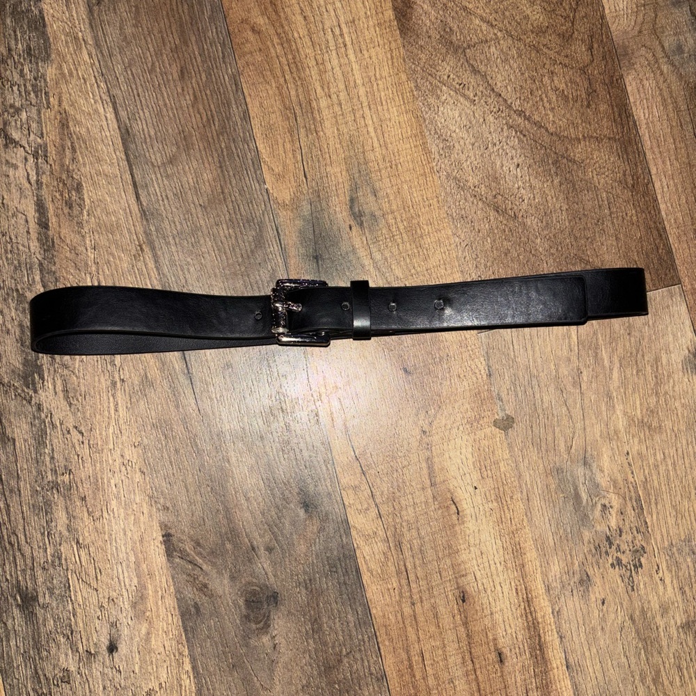 Michael Kors Black Leather Women's Belt